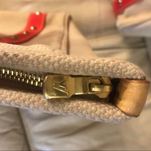 Louis Vuitton Inventeur Cabas MM beige x red bag - Picture 9 of 9